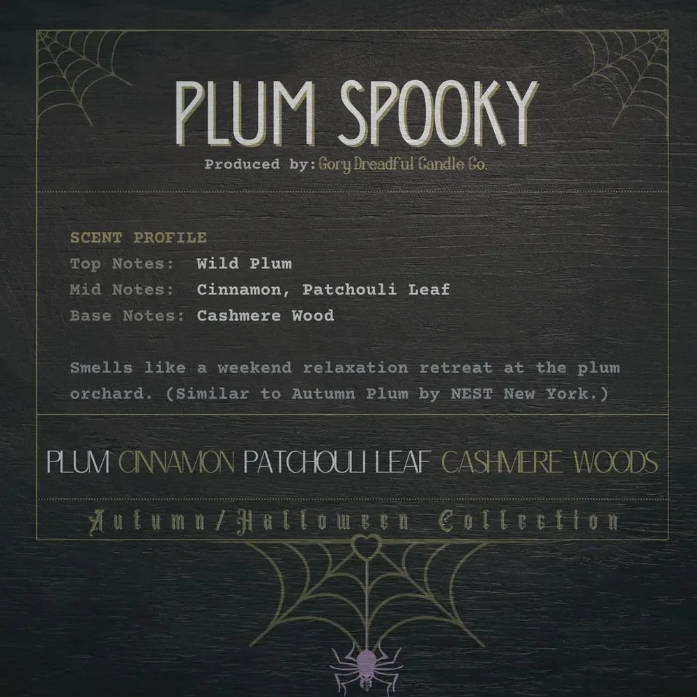 Plum Spooky Sizzling Room Salt Potpourri: Plum Cinna Patchouli Cashmere Woods